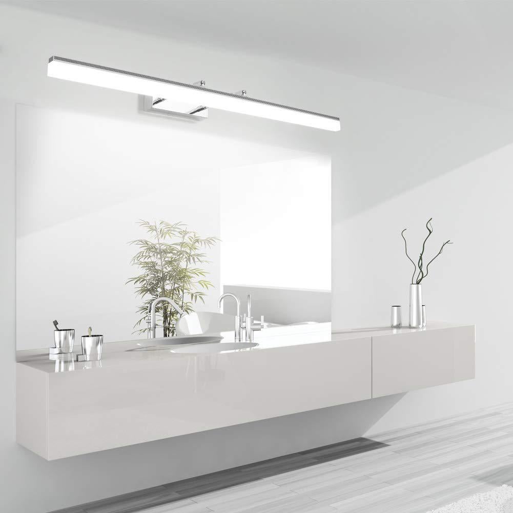 Lampa do lustra LED do łazienki IP44 12W 1170LM, regulowany kąt lampy, nowoczesne oświetlenie do wnętrza szafki lustrzanej 6000K