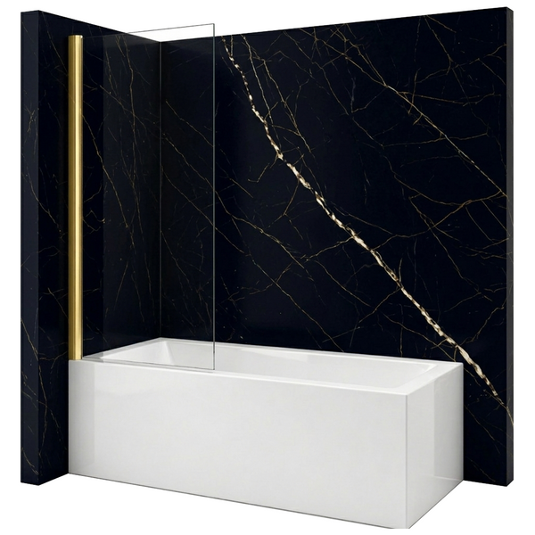 SILLA Parawan nawannowy ASTON 1-skrzydłowy 70x150 cm Fix Złoty szczotkowany