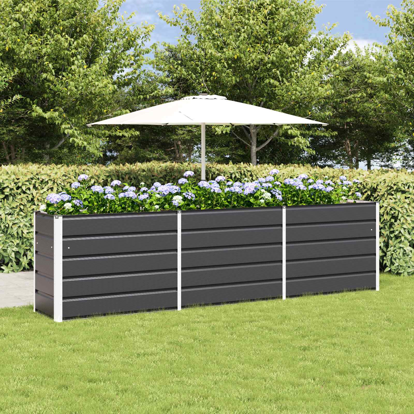 Donica Antracyt 290 x 50 x 75 cm Stal Galwanizowana vidaXL