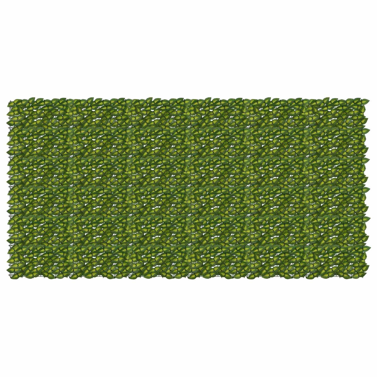 Parawan balkonowy z liśćmi Zielony i Żółty 300 x 150 cm vidaXL