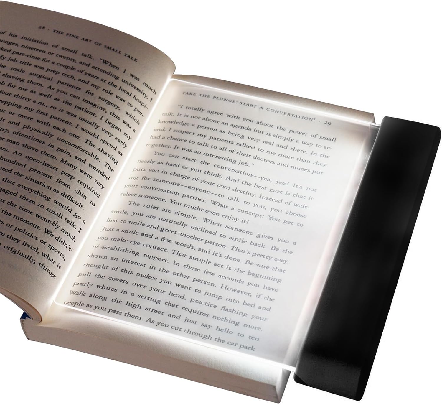 Lampka do czytania książek – lampa LED do czytnika e-booków z ochroną oczu, miękkie światło do czytania w łóżku, w nocy