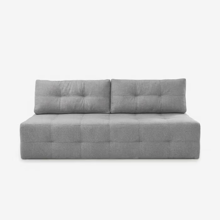 Sofa Rozkładana Kanapa z Funkcją Spania Dwuosobowa Do Salonu Szara MORANA