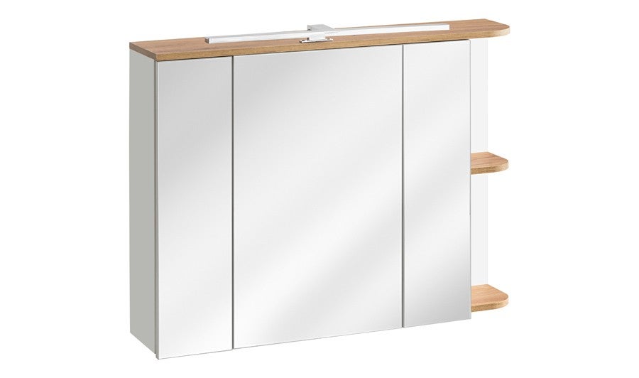 Szafka Comad łazienkowa PLATINUM 840 94 cm biała z lustrem