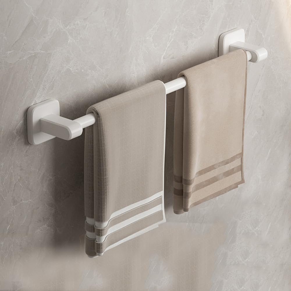 (40 cm) Aluminiowe drążki na ręczniki, uchwyty na ręczniki, wieszaki na ręczniki, łazienka, kuchnia, dom (białe)