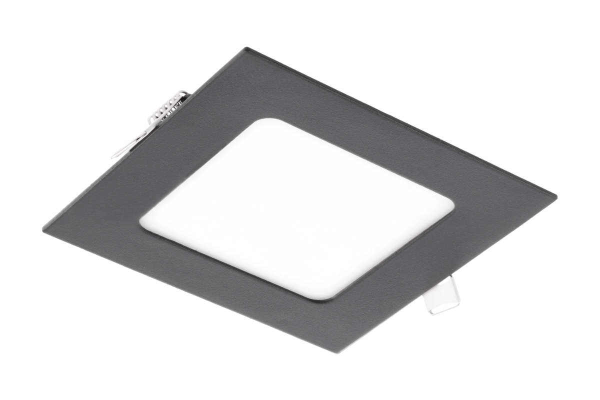 Oprawa downlight sufitowa MATIS PLUS, LED, 7W, 560lm, 4000K, IP20, 120°, wpuszczana (podtynkowa), czarny - GTV LIGHTING