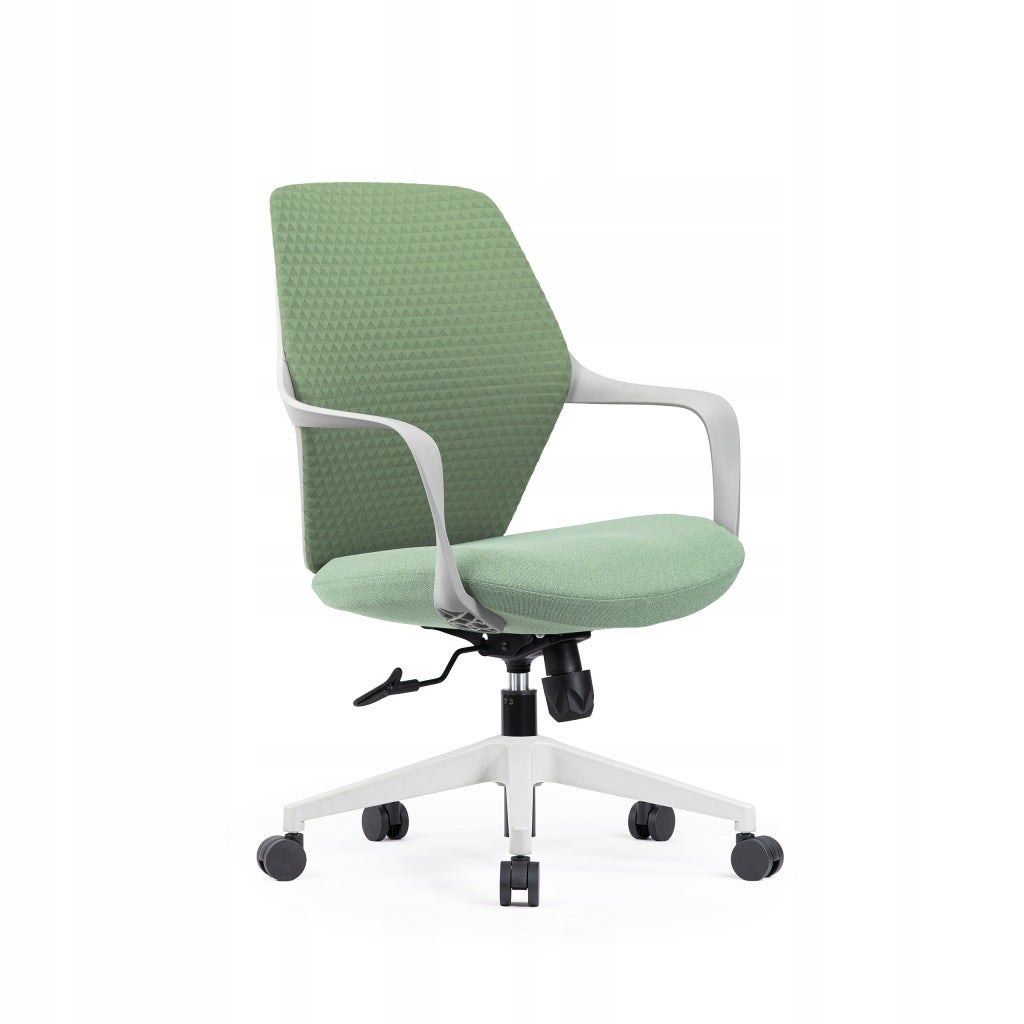 Krzesło biurowe regulowane obrotowe ergonomiczne KB115 zielony