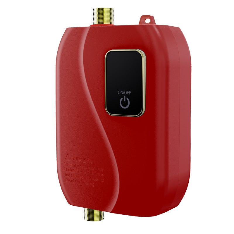 Podgrzewacz wody przepływowy elektryczny, 3000W 110V, podzlewowy (odpowiedni do kuchni/łazienki), czerwony