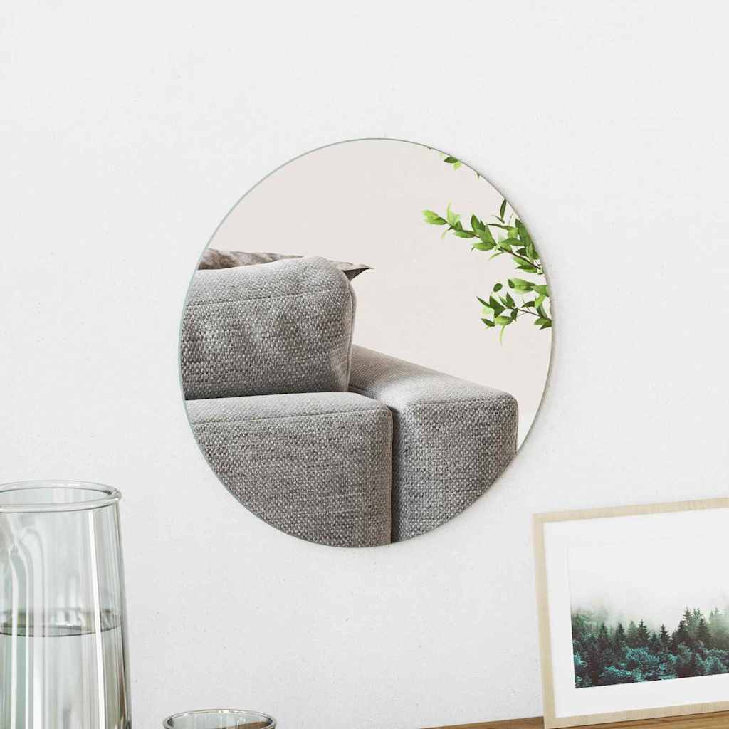 Lustro ścienne Okrągły Ø 30 cm szkło hartowane vidaXL