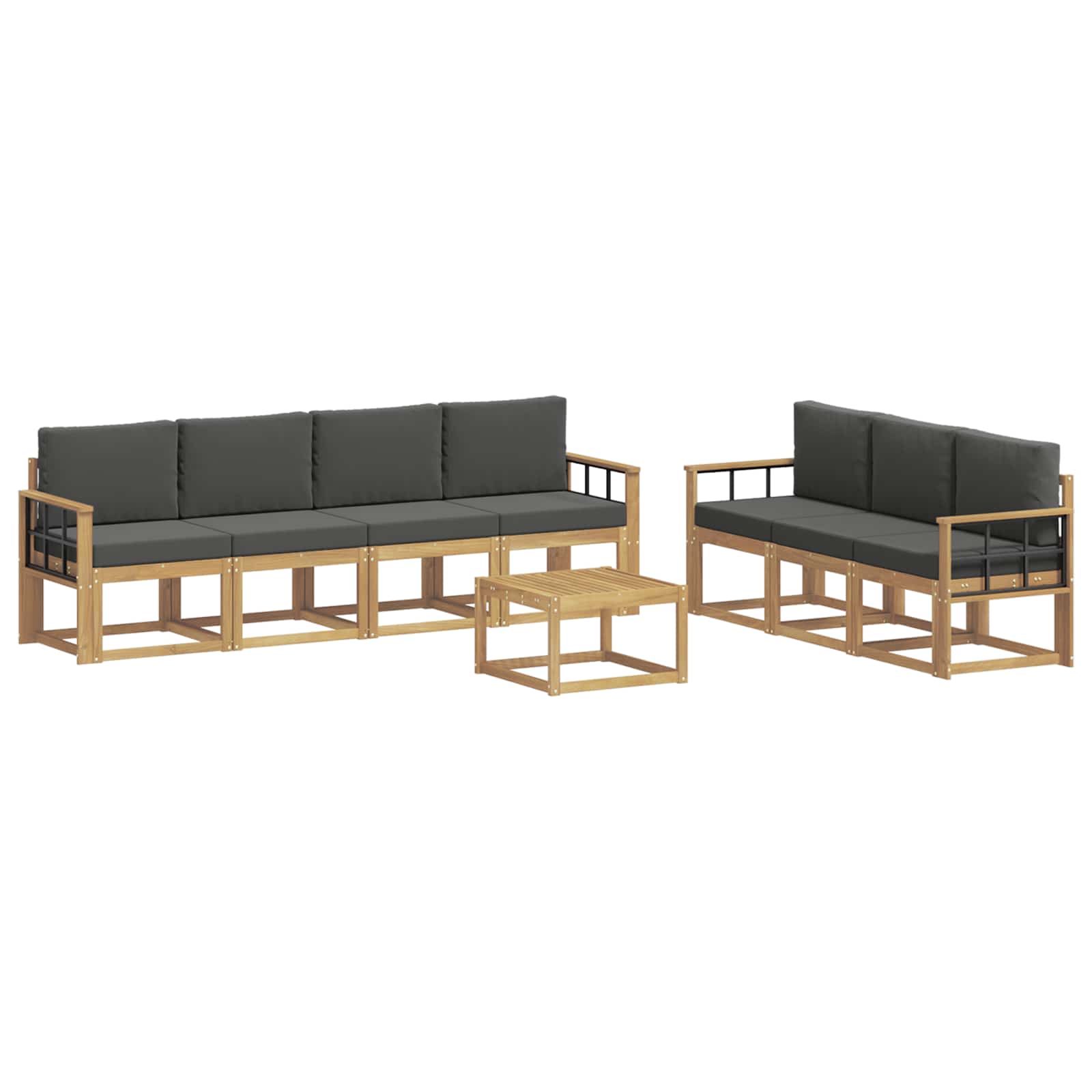 Zestaw sof na zewnątrz 7 pcs
