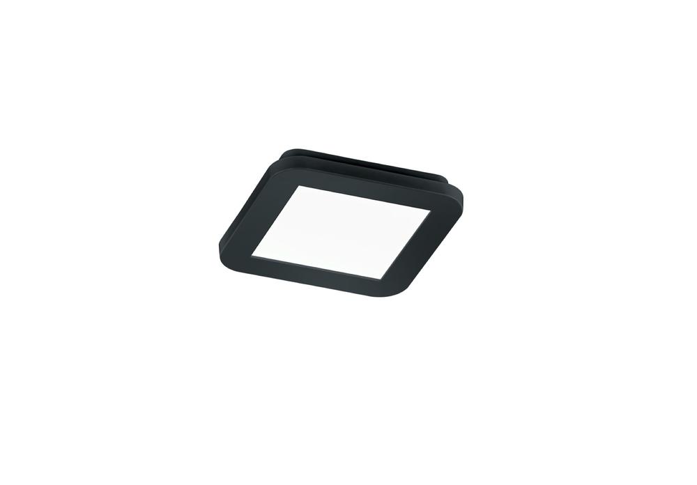 Plafon kwadratowy CAMILLUS LED 10W Ciepła biel 850 lm czarno-biały wym:3x17x17cm IP44 RL