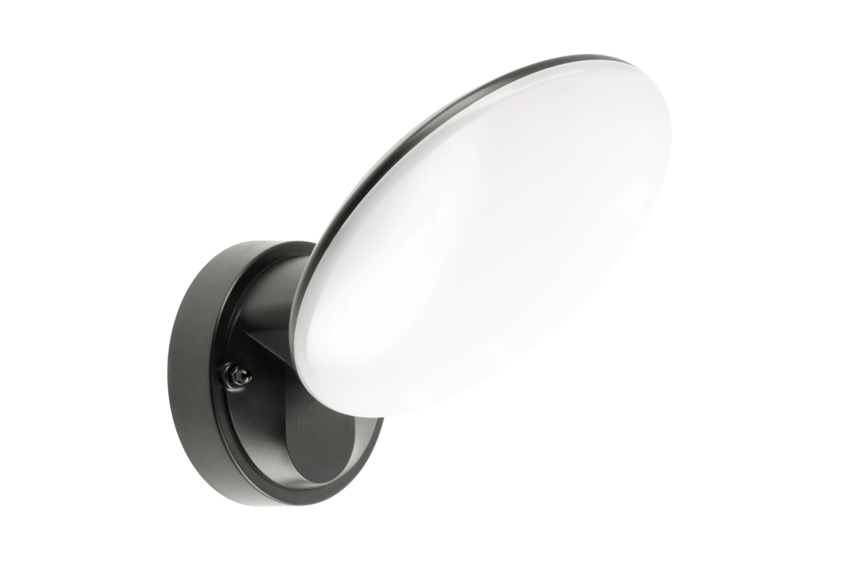 Kinkiet zewnętrzny LED TERRO, 10W 1000lm 4000K (neutralna biel), IP54, czarny, na elewację i do ogrodu – GTV LIGHTING