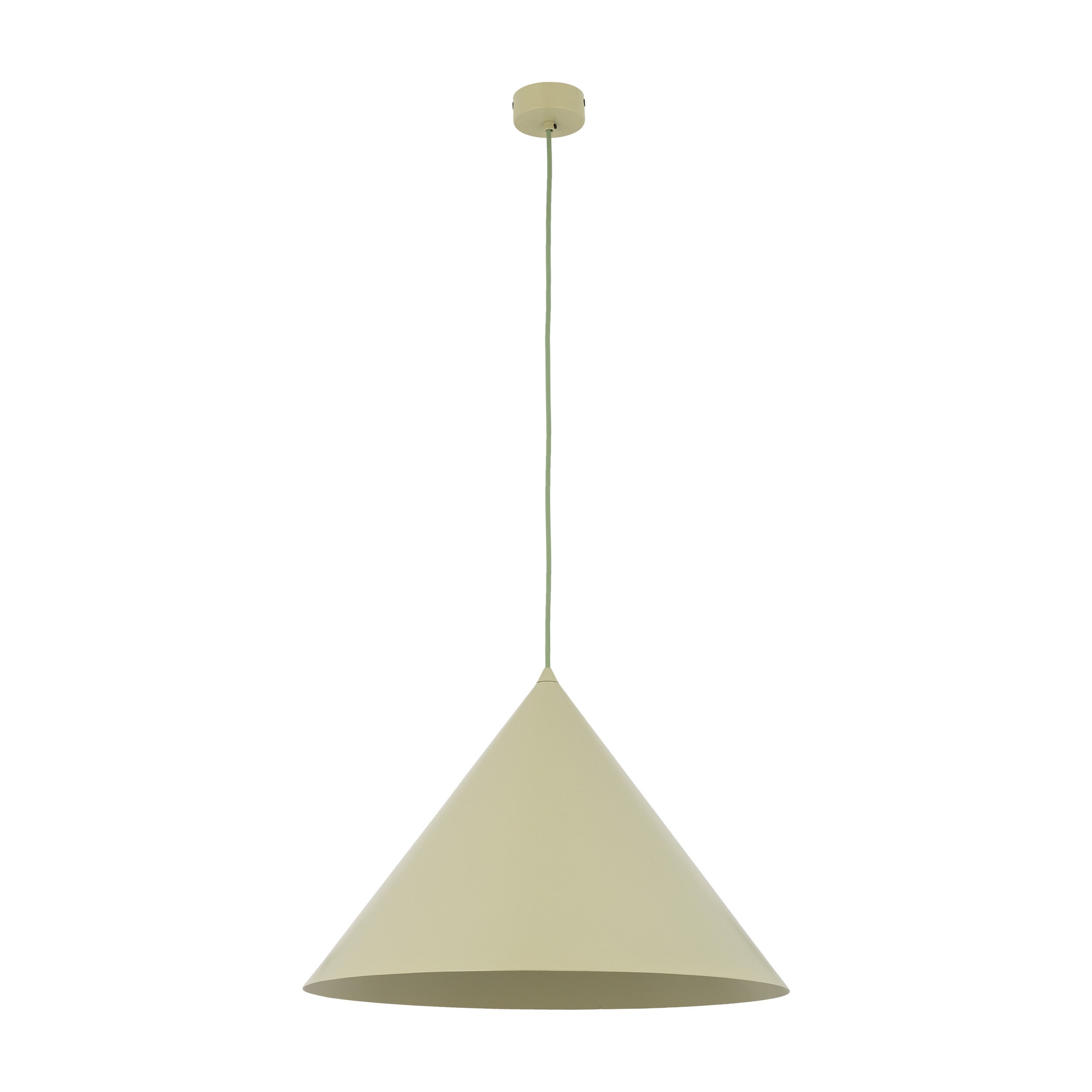 Lampa Wisząca Tk Lighting Cono Xl Stożek Metalowy Pistacjowy 1Xe27 -1Szt.