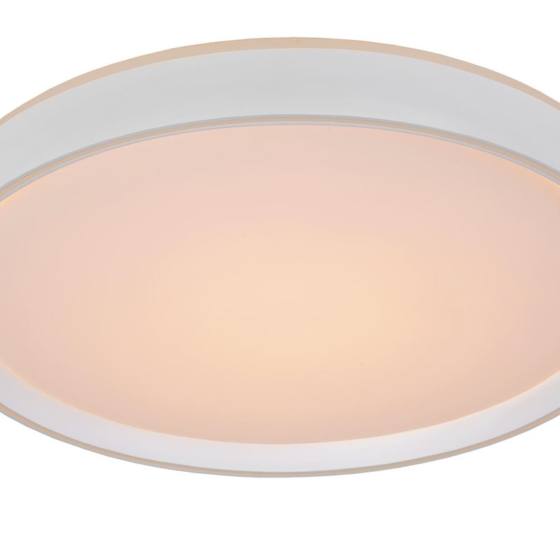 Plafon okrągły NURIA LED 36W Ciepła biel 2880lm biały wym:7,5x50x50cm IP20 Lucide