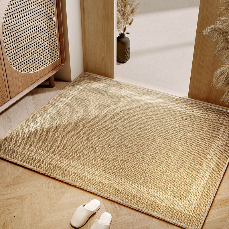 Minimalistyczny dywanik podłogowy z lnu – chłonny, szybkoschnący, antypoślizgowy – dywanik do przedpokoju – (60 x 90 cm) – dywanik z lnu