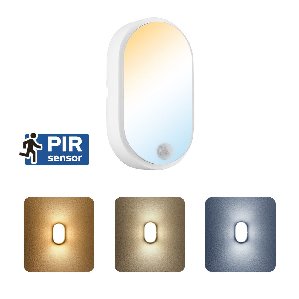 Plafon /Oprawa kanałowa z czujnikiem/lampa sufitowa 15W, 1200lm, 3CCT, IP54, biały, PALERMO HOROZ