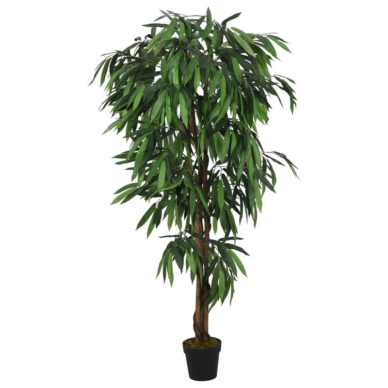 Sztuczne drzewko mango, 900 liści, 180 cm, zielone vidaXL
