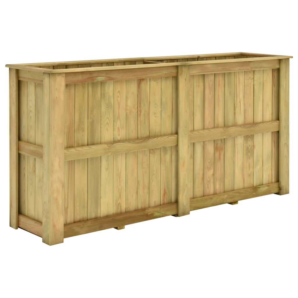 vidaXL Podniesiona donica, 196x50x100 cm, impregnowane drewno sosnowe