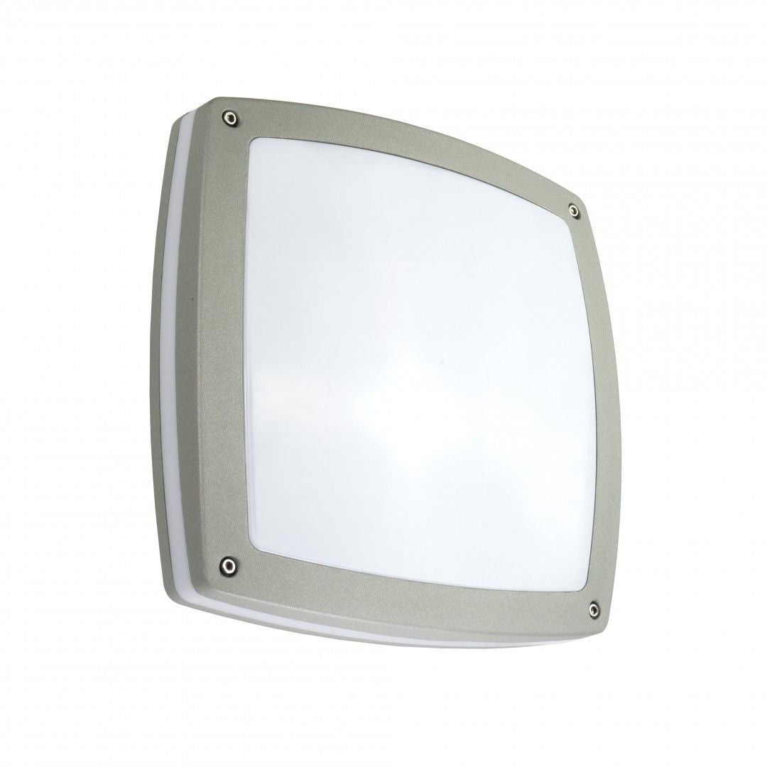 Plafon zewnętrzny Nex srebrny 2xE27x20W IP44 wym: 30 x 30 x 9 cm aluminium SU-MA