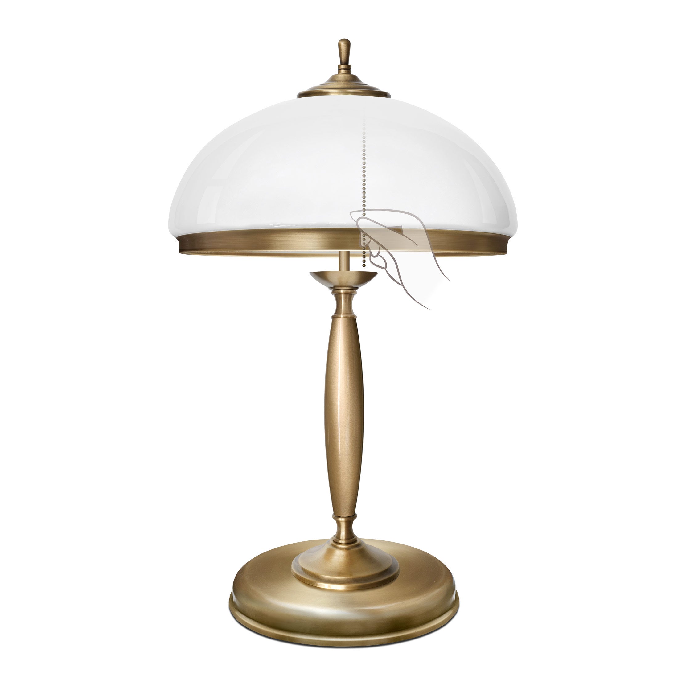 Elegancka lampa na komodę z łańcuszkiem CR-B2-L