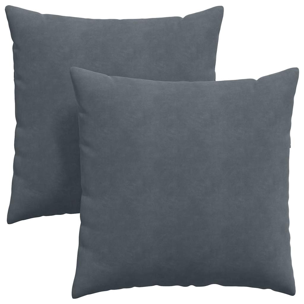 Poduszki na sofę 2 pcs Ciemnoszary 60 x 60 cm