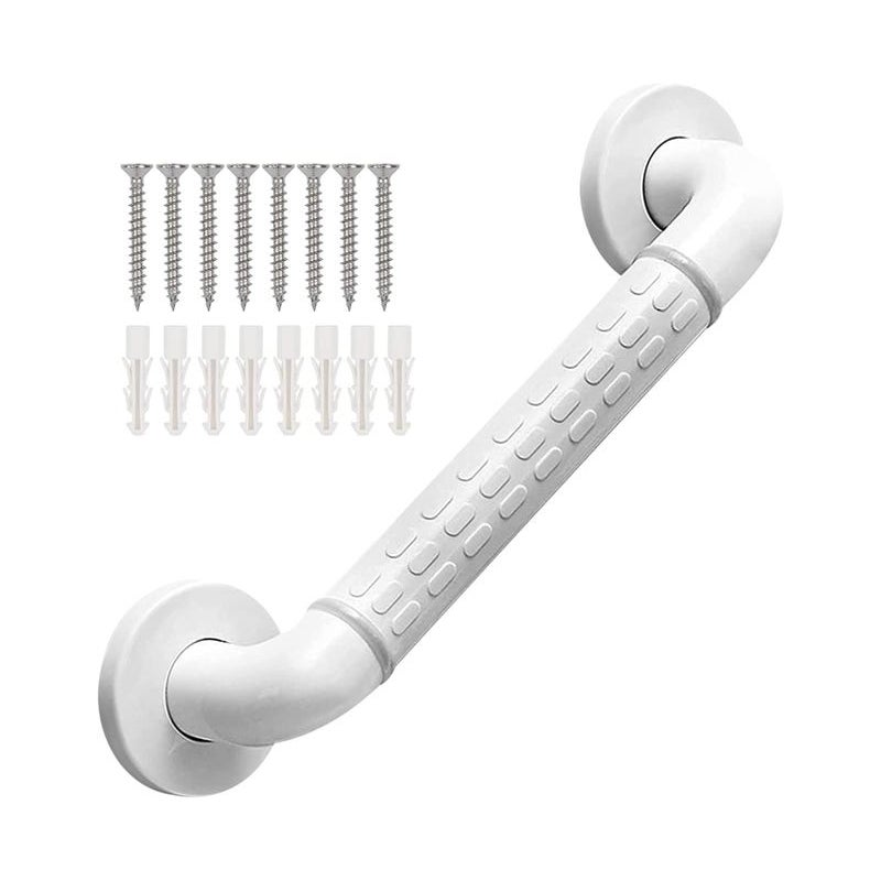 Poręcz antypoślizgowa 30 cm – do wanny, toalety, kuchni, schodów – wymiary 30 x 8 x 7,7 cm – bezpieczeństwo w łazience