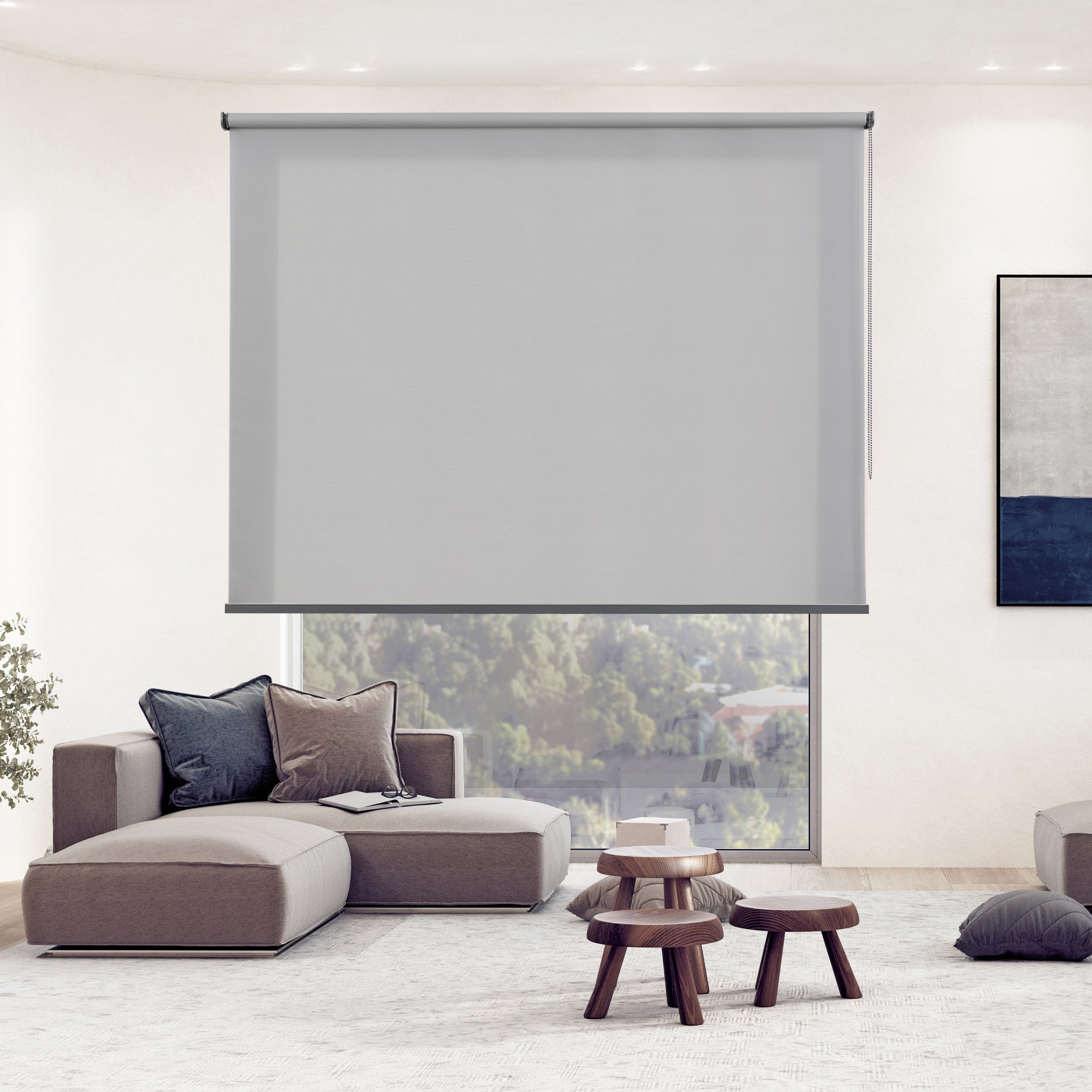 Roleta Premium Półprzezroczysta z Aluminiowym Wykończeniem Szara 45x180 cm