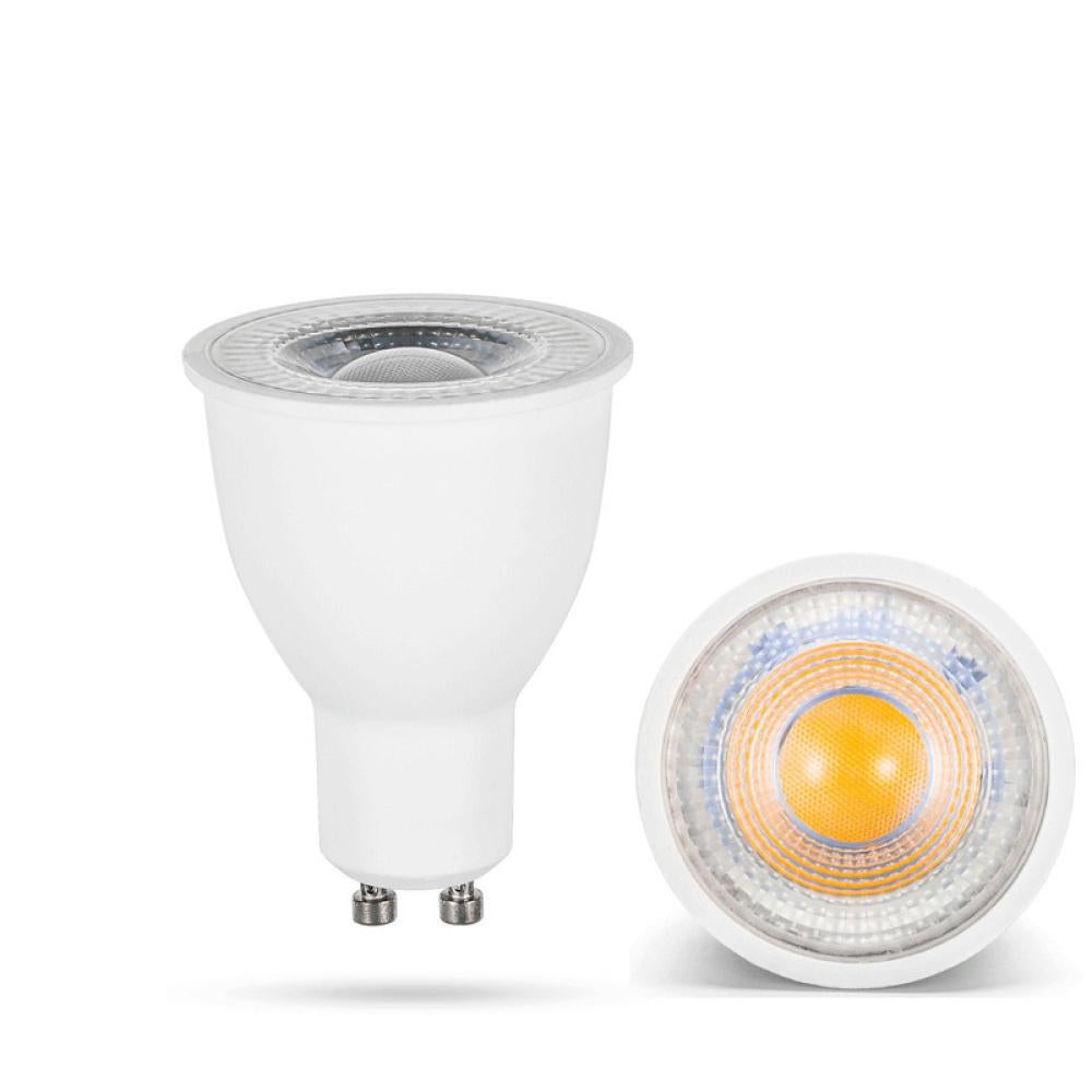Zestaw 2 żarówek LED (z trzonkiem GU10), 10 W – nadaje się do oświetlenia szynowego i wpuszczanych reflektorów – naturalne białe światło (4500 K)