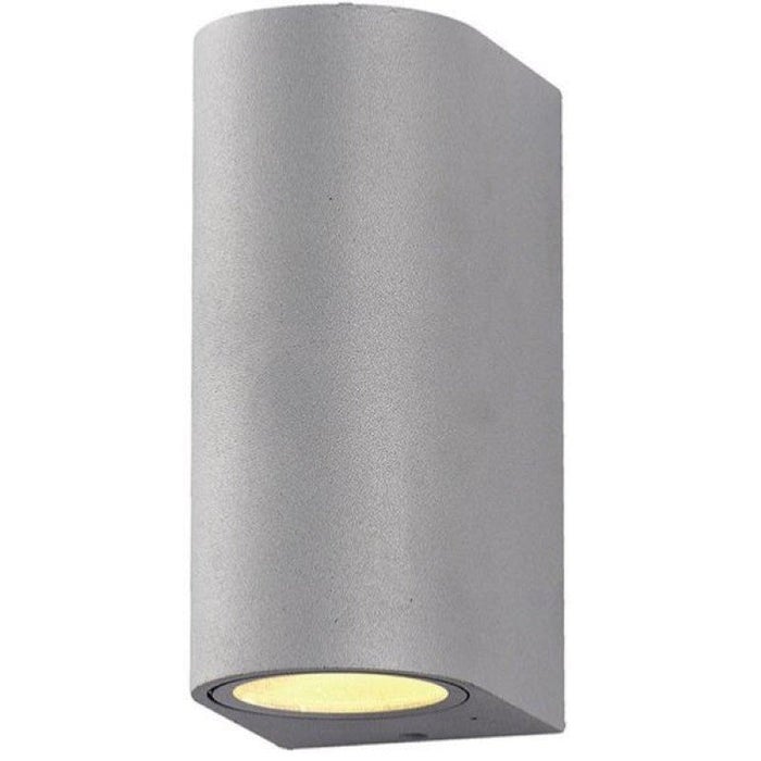 Lampa Ścienna LED IP44 Podwójna Wiązka GU10 - Szara - SILUMEN