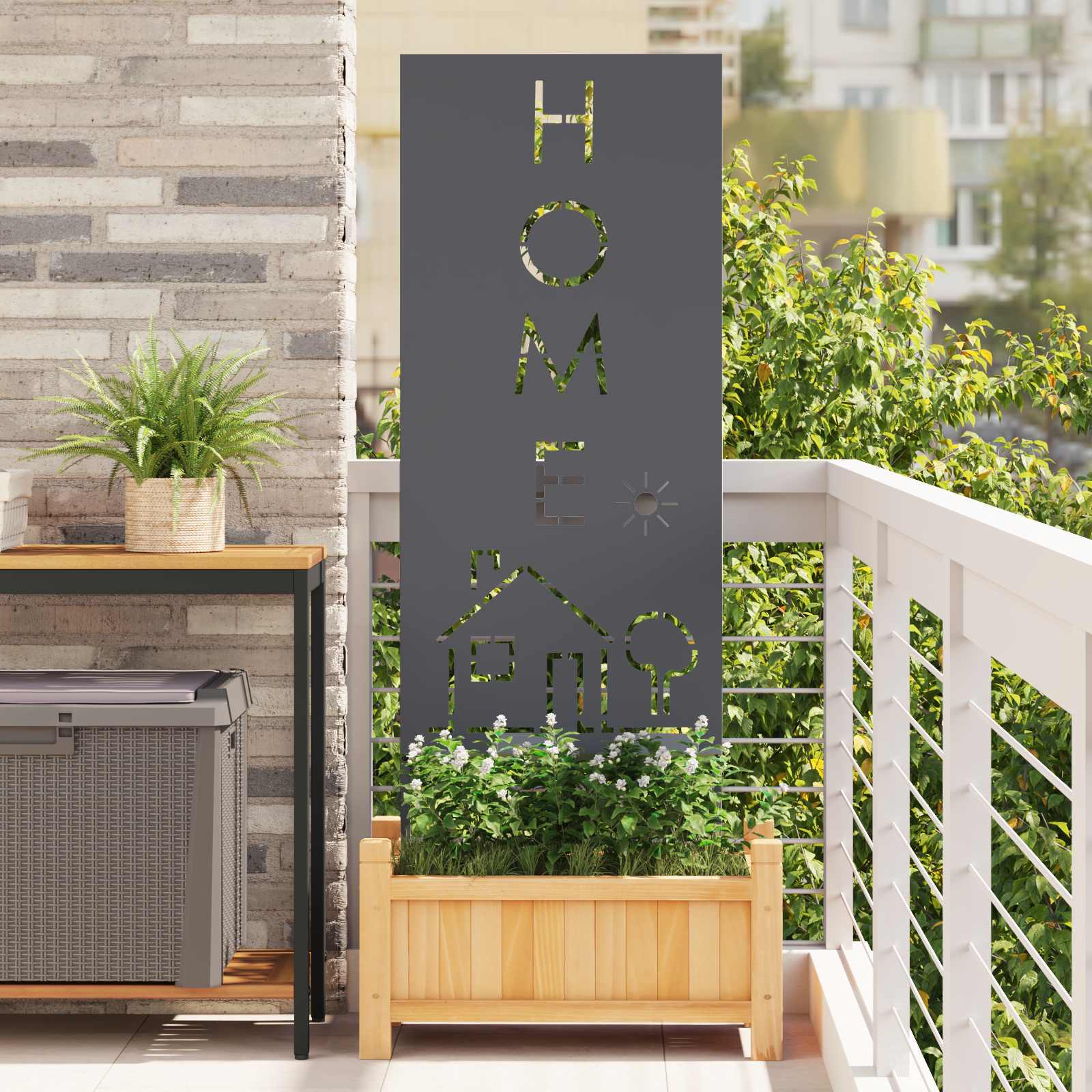 Ekran zapewniający prywatność w ogrodzie Antracyt 50 x 140 cm vidaXL