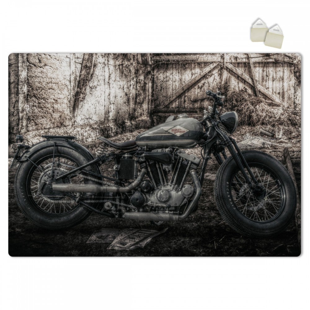 HARLEY RETRO - PLAKAT Forex z ekspandowanego PVC o grubości 3 mm - 100x70 cm