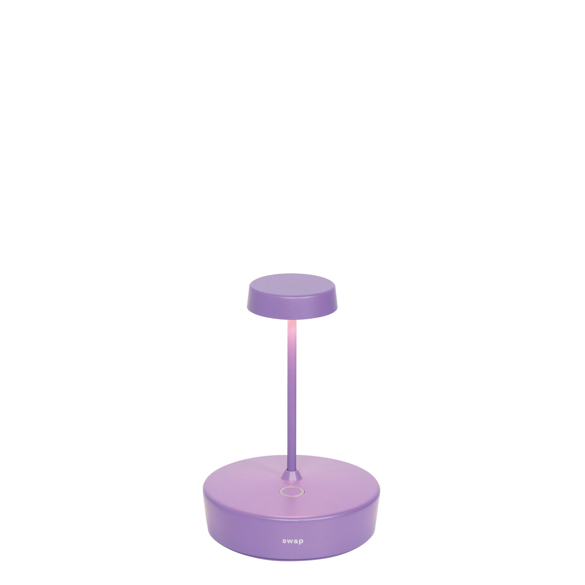 Lampa stołowa LED Swap Mini Pro Lilac z możliwością ładowania i ściemniania