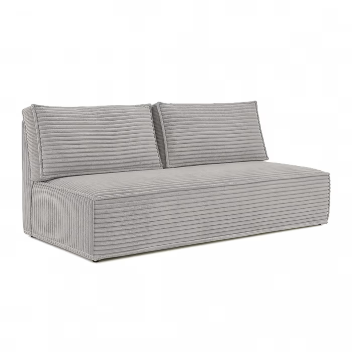 Sofa Rozkładana Kanapa z Funkcją Spania Dwuosobowa Do Salon Szara MAVIA