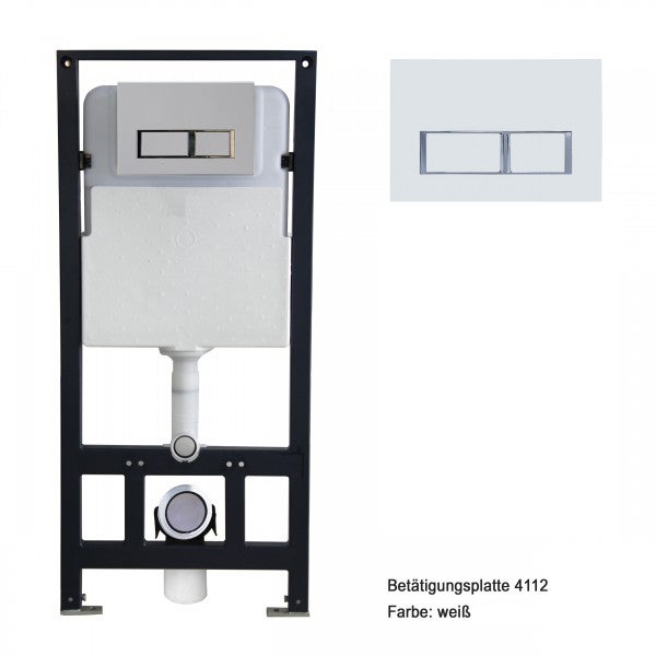 Bernstein Stelaż podtynkowy WC G3004A + panel spłuczki 4112 biały