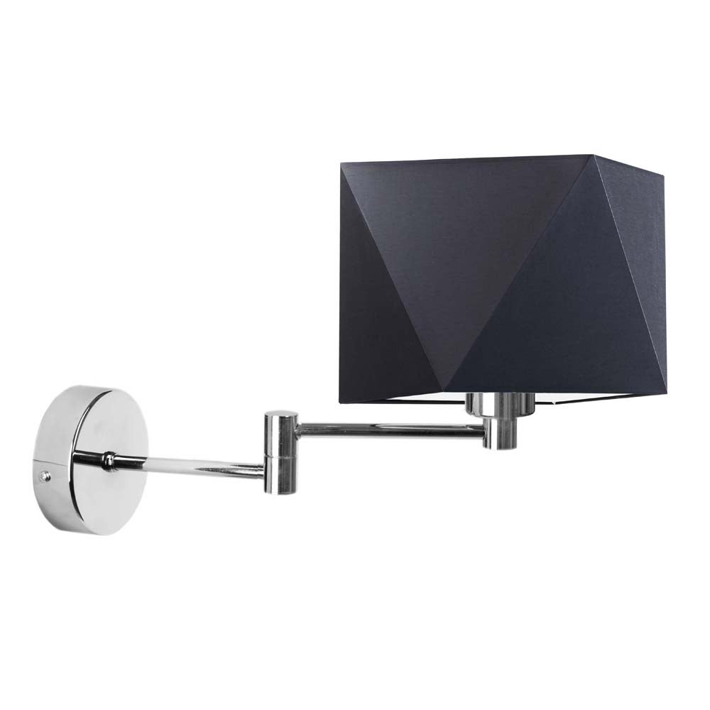 Kinkiet przegubowy lampa ścienna lampa na ścianę regulowany z abażurem diament BURNE