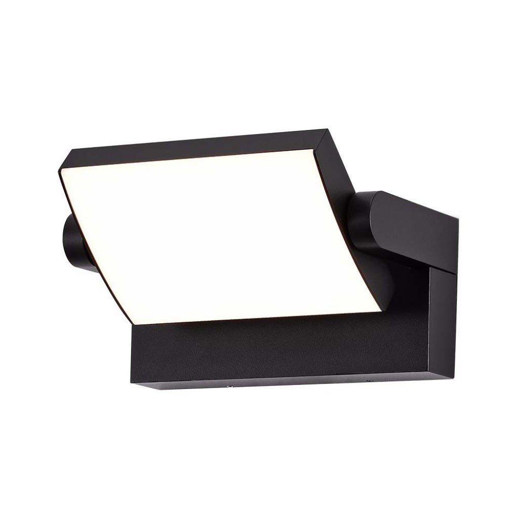 Prostokątna lampa ścienna LED 17W 120LM/W Kolor Czarny Obrotowa 3000K IP65