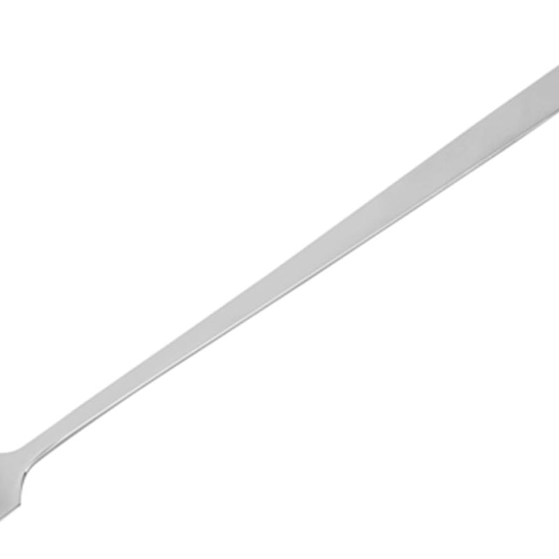 Wielofunkcyjna długa łyżka do mieszania, łyżka barmańska ze stali nierdzewnej do przetwarzania żywności (głowica kwadratowa 17 cm)