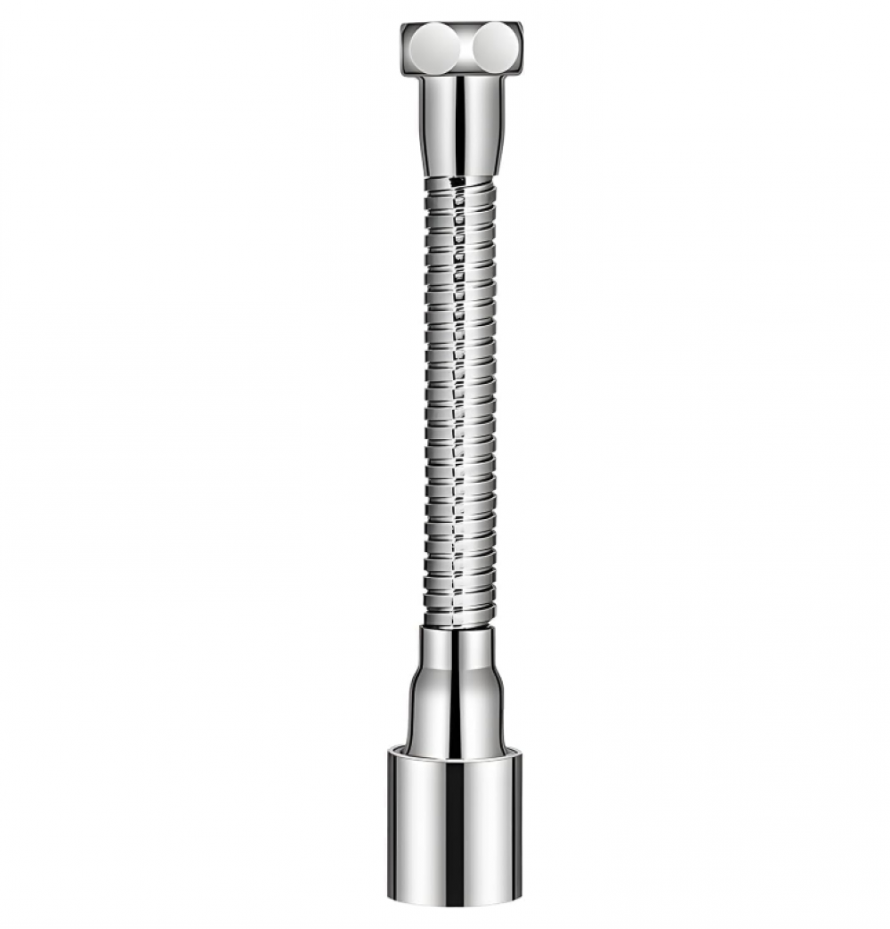 14 cm regulowana przedłużka do kranu kuchennego M20 z 2 trybami natrysku, elastyczny aerator 360°, przedłużka ze stali nierdzewnej oszczędzająca wodę,