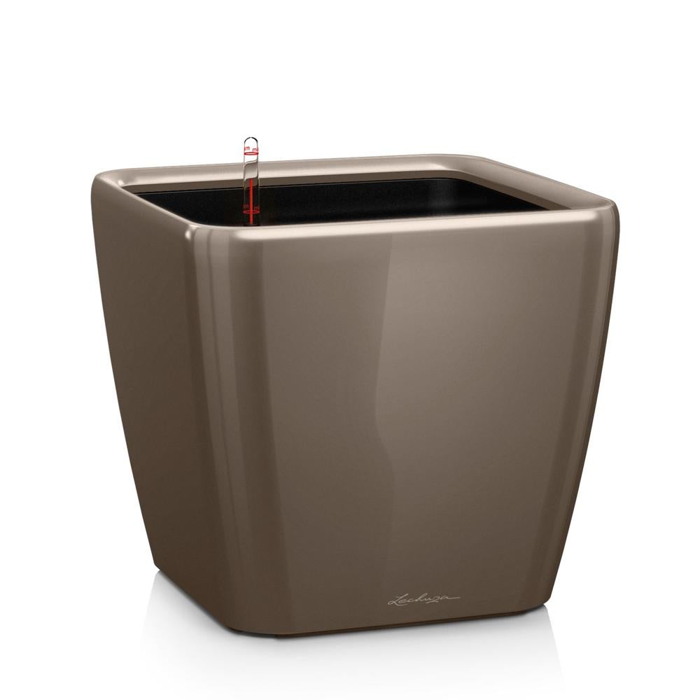 Doniczka Lechuza Do Domu Na Taras QUADRO LS 35/35/33 taupe-szarobrązowy 1 szt