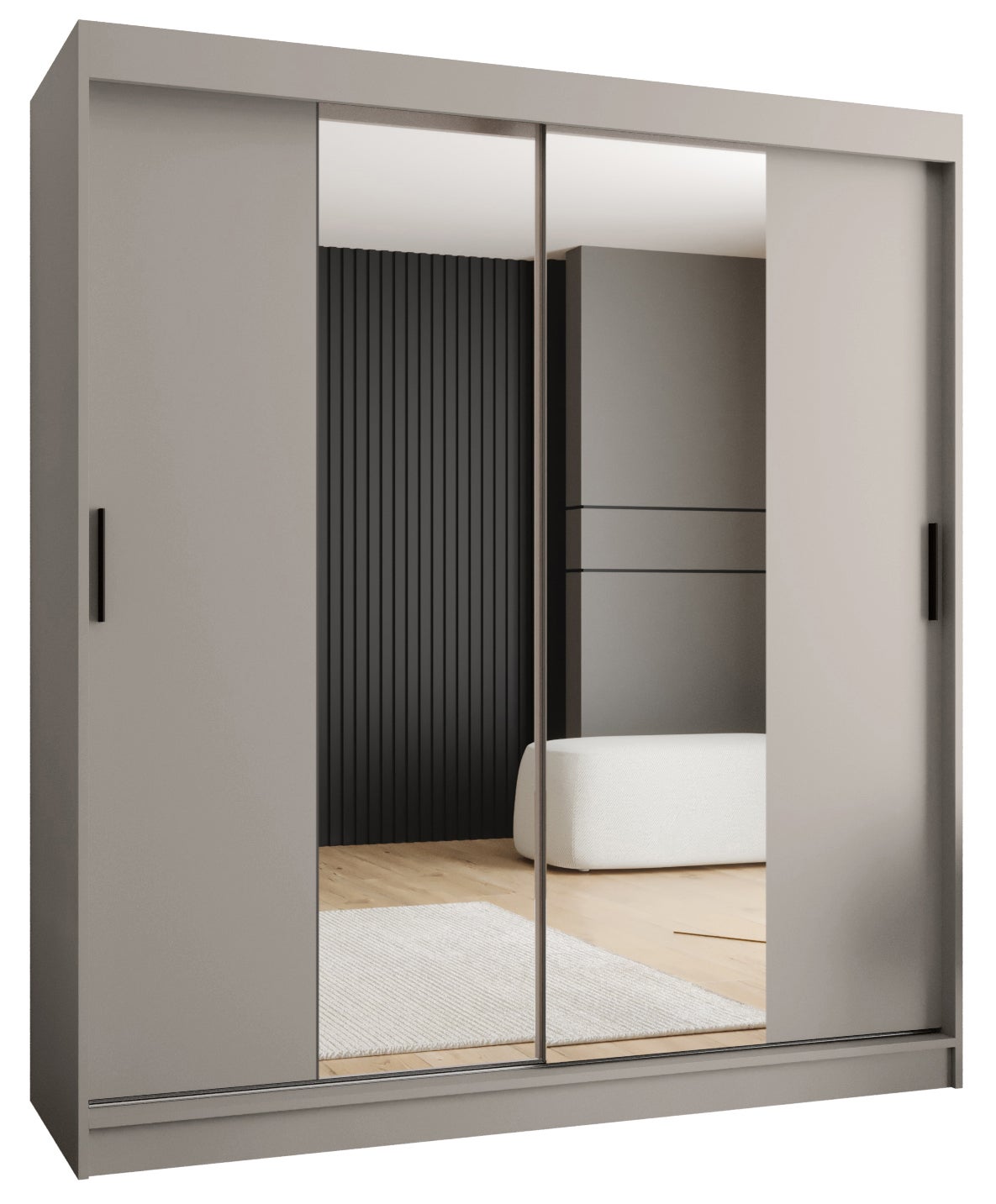 Szafa przesuwna garderoba RUBINO T1 180 x 62 x 200 cm Kaszmir