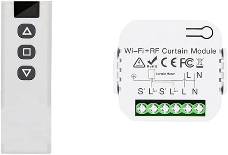 (WiFi 433,92 MHz) Przełącznik żaluzji Tuya Smart Life WiFi 433 MHz z pilotem do rolet elektrycznych