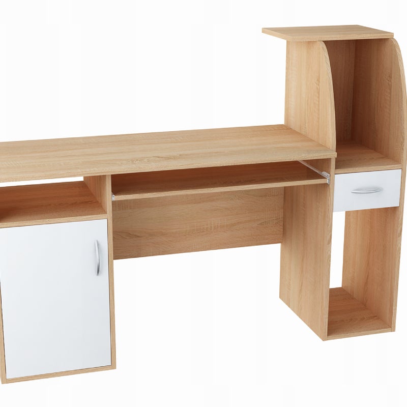 Biurko szafka B3 BIAŁY-SONOMA 150cm regał komoda