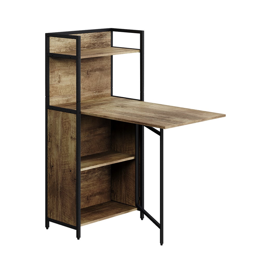 Vicco Biurko Savio, Rustykalny dąb, 30-100 x 57 cm ze składanym blatem