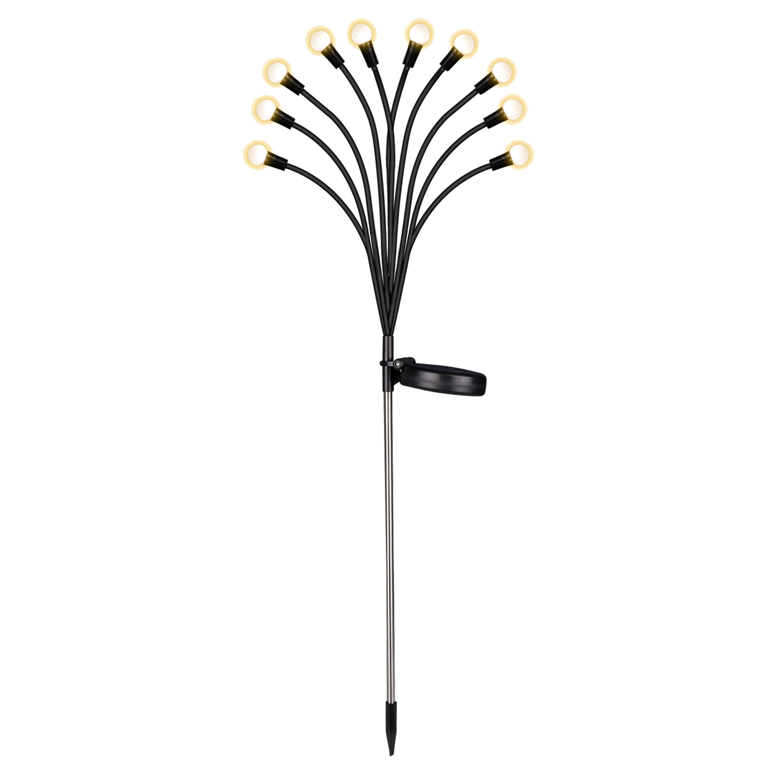 Lampa solarna 10x LED ogrodowa wbijana 73cm 3000K IP44 MasterLED