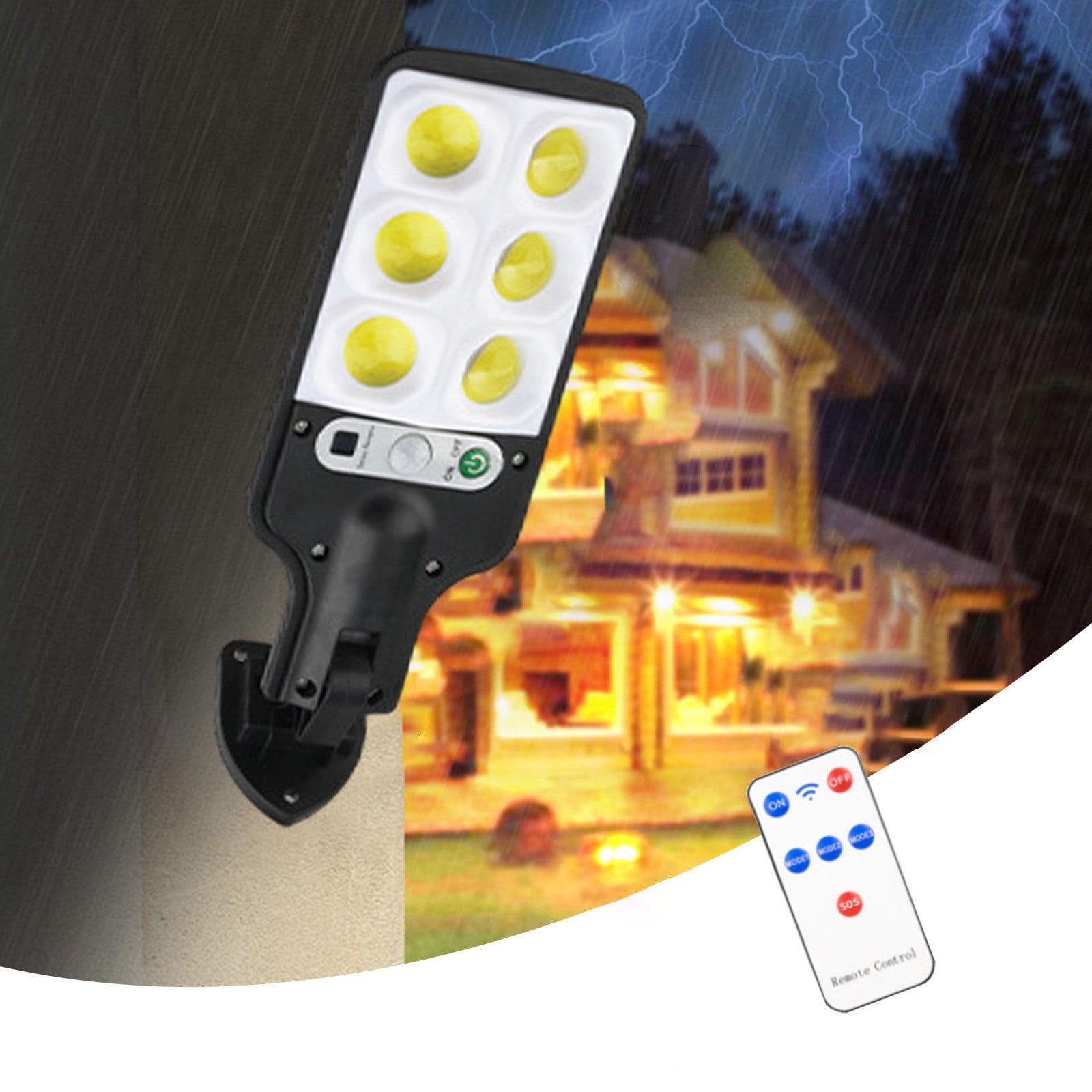 Lampy solarne do użytku zewnętrznego, lampy solarne LED na ścianę z 3 trybami, lampy solarne z czujnikiem ruchu IP65