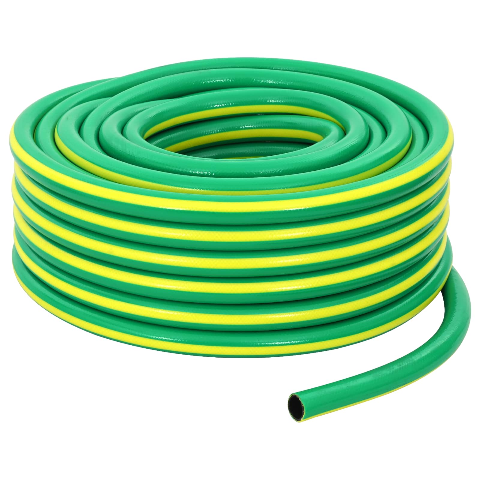 Wąż ogrodowy 5-warstwowy Zielony i Żółty 1 / 2'' 30 m PVC vidaXL