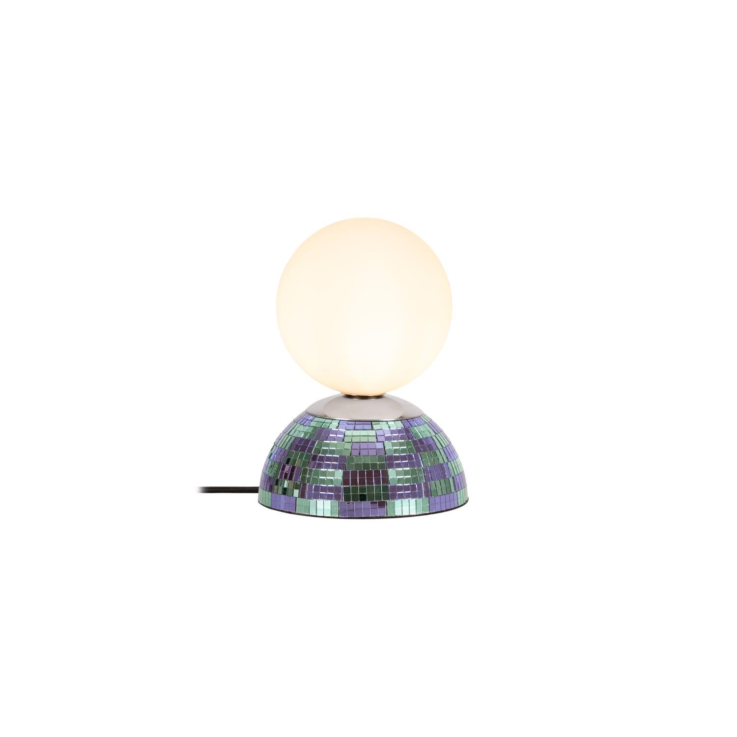 Lampa stołowa GLITZER 1xG9x5W szkło niebiesko-biała wym:18,4x14x14cm IP20 Lucide