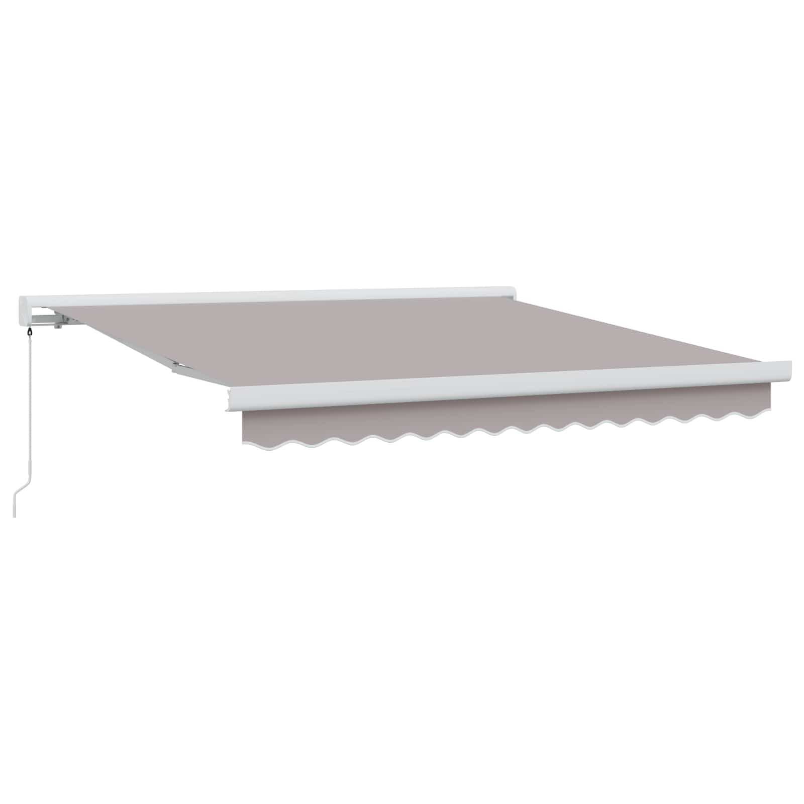 Markiza Tarasowa Wysuwana 300x250 cm Jasnoszara z Aluminiową Ramą