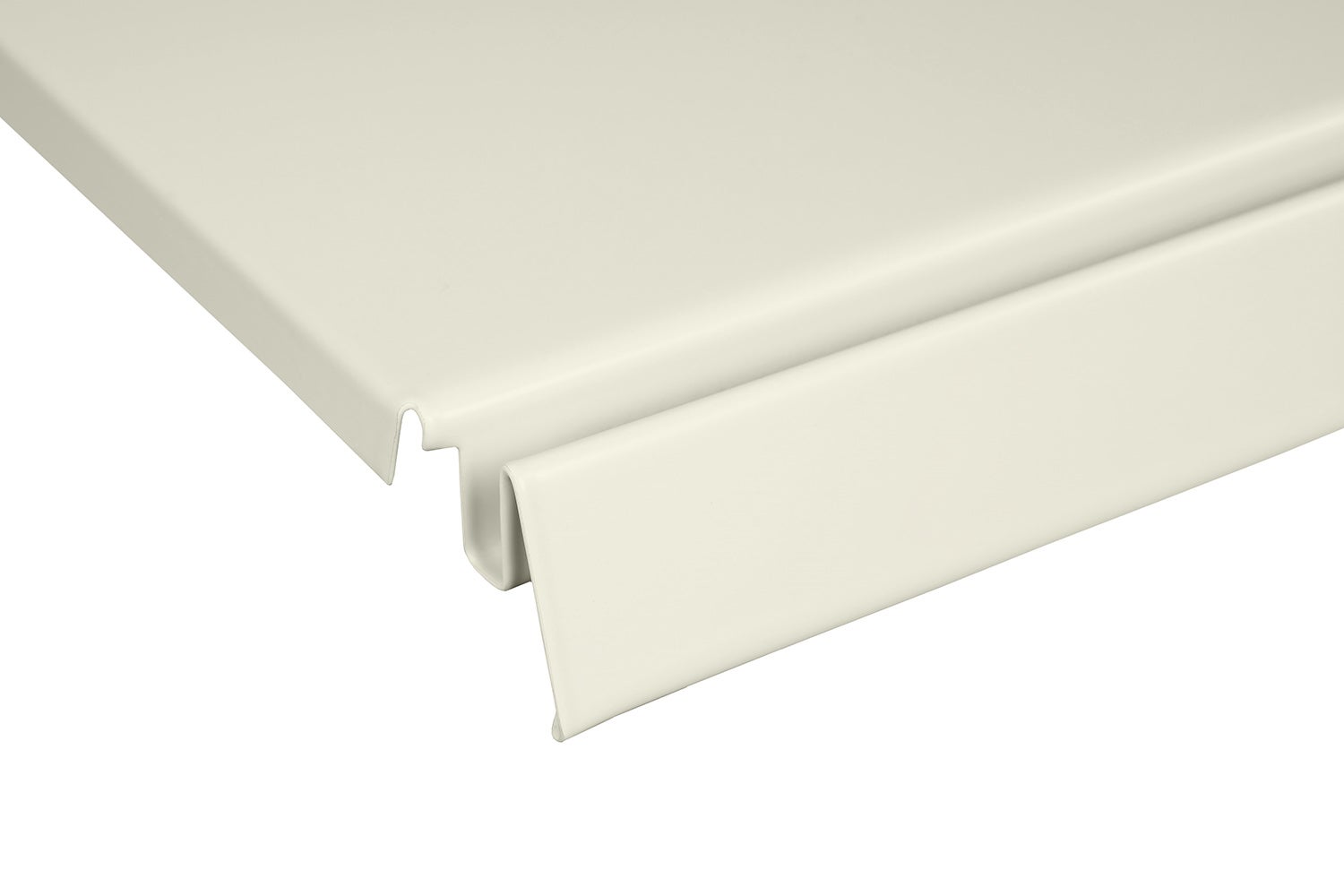 Półka do regału sklepowego metalowa 20x66.5cm kremowy KTD