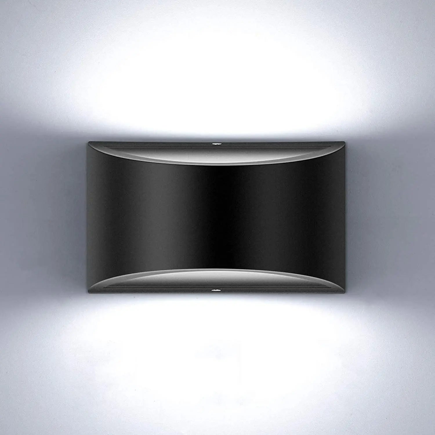 Nowoczesne lampy ścienne LED, biała lampa ścienna zimna 6000K, lampa ścienna górna i dolna 7W, lampa ścienna wewnętrzna, czarna.