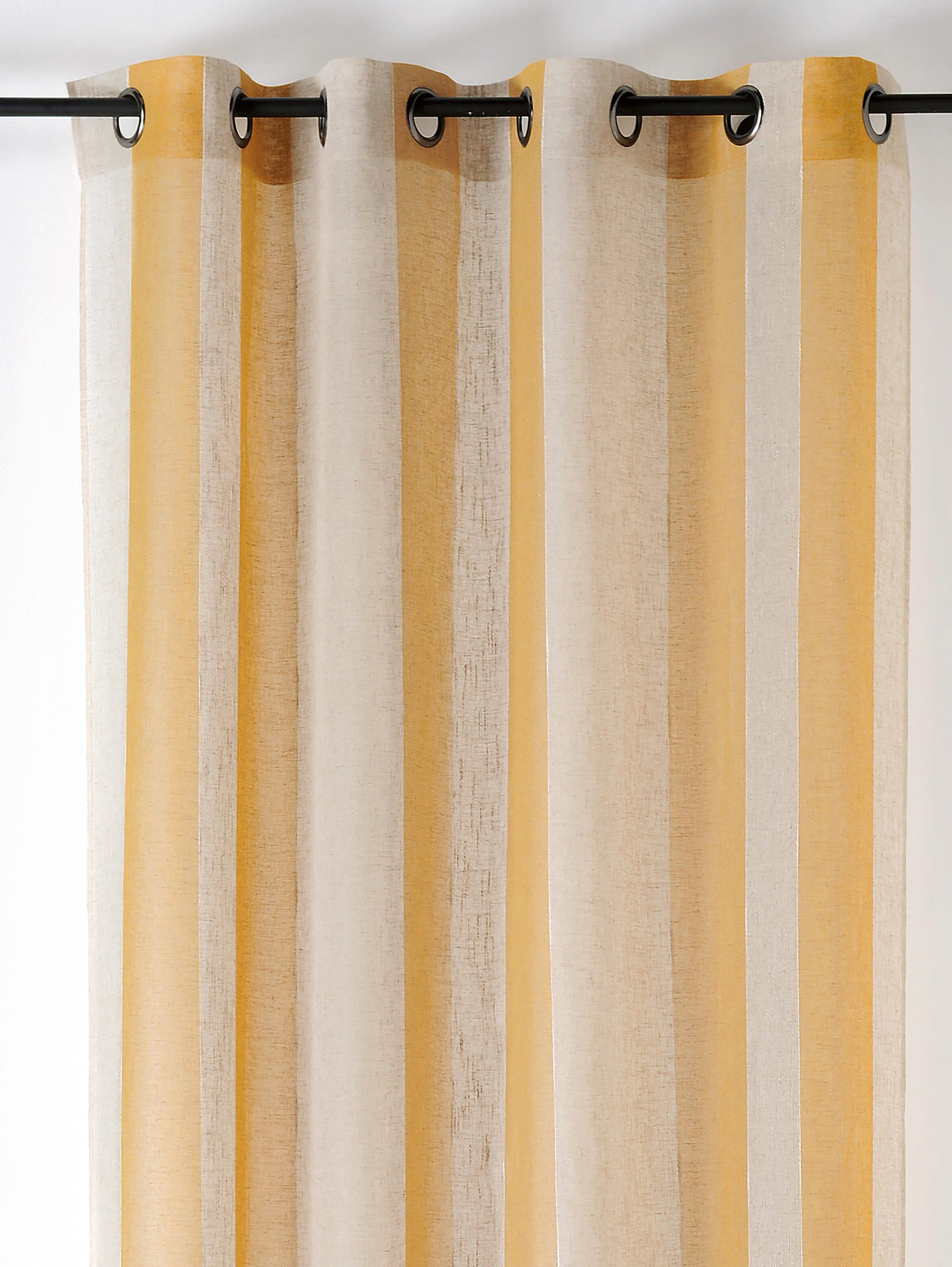 Półprzezroczysta firana, Kansas, żółta, wys. 280 x szer. 140 cm